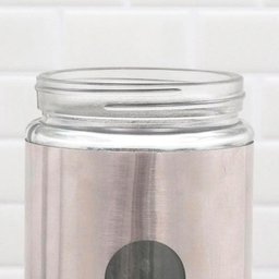 Kit 4 Pote Inox Visor Mimo Style Vítreo Fechamento Hermético - 7