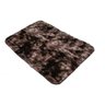 Tapete Sala Peludo Quarto Felpudo 55cm x 1M Marrom Mesclado - 1