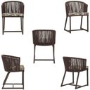 Ver imagem 5 de Mesa com 4 Cadeiras e Noronha Estofado 6 Trama Original Marrom
