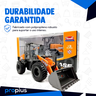 Trator Pá Carregadeira Brinquedo Mecânica Agrícola Infantil Escavadeira Mini Articulado Construção - 4