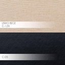 Ver imagem 2 de Kit 2 Poltronas Kitana Pés Palito Couro Linho Preto Bege