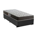 Ver imagem 1 de Cama Box Solteiro Colchão Mola Ensacada Acolchões + Box Sintético 60x88x188 - Cinza