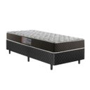 Ver imagem 1 de Cama Box Solteiro Colchão Mola Bonnel Acolchões + Box Poliéster 60x88x188 -  Preto