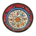 Ver imagem 1 de Bowl Turco Pintado de Cerâmica Vermelho Liso 12cm