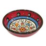 Bowl Turco Pintado de Cerâmica Vermelho Liso 12cm - 2