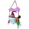 Enfeite Papai Noel e Amigos de Porta com Luz Decoração Apartamento Natalina Placa Feliz Natal - 3
