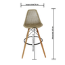 Banqueta Alta Colmeiacharles Eames Eiffel 133ppf Nude - 2
