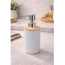 Ver imagem 2 de Conjunto para Banheiro com Tampa de Bambu - Grafite