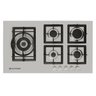 Cooktop Elettromec à Gás Quadratto Ckg-5Q-90-xq-3Zea 5 Bocas Tripla Chama Lateral Inox Gusa 86cm - 1