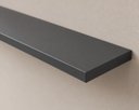 Ver imagem 1 de Prateleira 130x20x1,5 cm em MDF Grafite com Suporte Invisível – Cor Grafite | Suporta até 7 kg