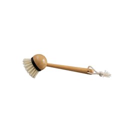 Escova Multiuso de Limpeza com Cabo de Bambu Louça Cozinha - Preto - 5