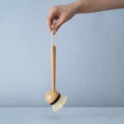 Escova Multiuso de Limpeza com Cabo de Bambu Louça Cozinha - Preto - 9