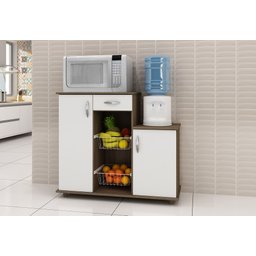 Fruteira Notável Diva New 2 Porta 1 Gaveta Nogal/branco - 4