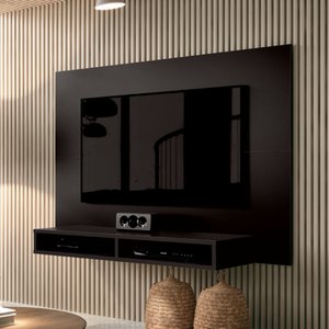 Painel Suporte para Tv até 43 Polegadas Fox New com Nicho Preto Fm