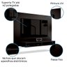 Painel Suporte para Tv até 43 Polegadas Fox New com Nicho Preto Fm - 5