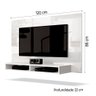 Painel para Tv até 43 Polegadas 2 Nichos Fox New Edn Móveis - Branco - 3
