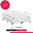 Ver imagem 3 de Cama Box Queen Couro Branco + Colchão Life D33 Pillow Top Branco 61x158x198cm - e-Shop Casa