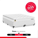 Ver imagem 5 de Cama Box Queen Couro Branco + Colchão Life D33 Pillow Top Branco 61x158x198cm - e-Shop Casa