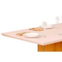 Ver mais imagens de Conjunto: Mesa Sala Jantar Hera C/ Tampo Madeirado C/ Vidro Reto 120x90cm e 4 Cadeiras Talia Cedro/