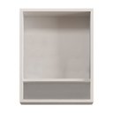 Ver imagem 6 de Gabinete de Banheiro Kit 03 Peças 45cm com Espelho e Lavatório Ref 453 Cewal - Branco/grafite