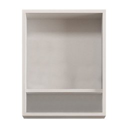 Gabinete de Banheiro Kit 03 Peças 45cm com Espelho e Lavatório Ref 453 Cewal - Branco/grafite - 6