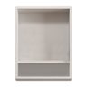 Gabinete de Banheiro Kit 03 Peças 45cm com Espelho e Lavatório Ref 453 Cewal - Branco/grafite - 6