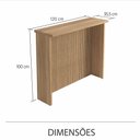 Ver imagem 5 de Cozinha Modulada 6 Peças 4 Portas 7 Gavetas Ripado Painel Ilha Marquesa 100 Mdf