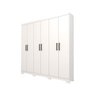Guarda-Roupa Solteiro 6 Portas Milena Panan Móveis - Branco - 2