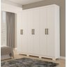 Guarda-Roupa Solteiro 6 Portas Milena Panan Móveis - Branco - 1