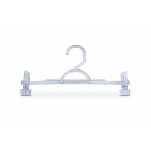 Kit 10 Cabide Transparente Acrílico com Presilhas para Calça