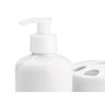 Kit higiene porcelana porta escova e saboneteira com bandeja - 4