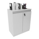 Ver imagem 2 de Balcão Escritório com Chave Multimóveis Vcr25046 Branco