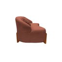 Ver imagem 5 de Namoradeira Sofá Feijão Moscou 130cm Orgânica Bouclé Terracota