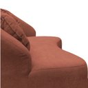 Ver mais imagens de Namoradeira Sofá Feijão Moscou 130cm Orgânica Bouclé Terracota