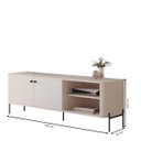 Ver imagem 3 de Rack Íris para TV 58 Polegadas Off White Preto