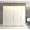 Guarda-Roupa Casal 6 Portas Itaúnas Panan Móveis - Branco - 1