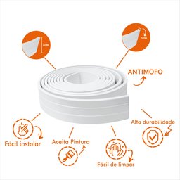 Roda Teto Moldura Eva Autocolante 7cm - Rolo 25 metros - 3