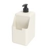 Dispenser Porta Detergente e Esponja Single 500ml Bege - 1