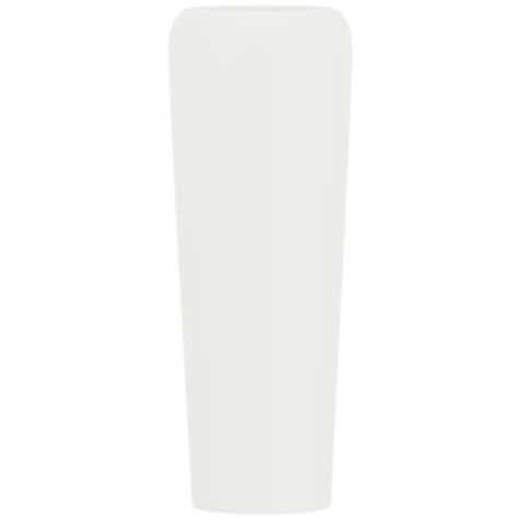 Vaso Decorativo Fibra de Vidro Florida P 65cm Off White Fosco Lindo Vaso