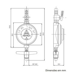 Regulador de Gás 504/01 1 Kg/h - Aliança - 3