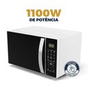Ver imagem 4 de Micro-ondas Britânia 28l Branco Espelhado Limpa Fácil Bmo30 220v