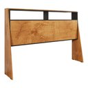 Ver imagem 1 de Cabeceira para Cama Casal ou Queen Quarto Coral com Nicho Naturale/preto Fosco