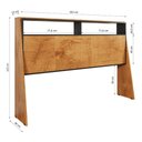 Ver imagem 2 de Cabeceira para Cama Casal ou Queen Quarto Coral com Nicho Naturale/preto Fosco
