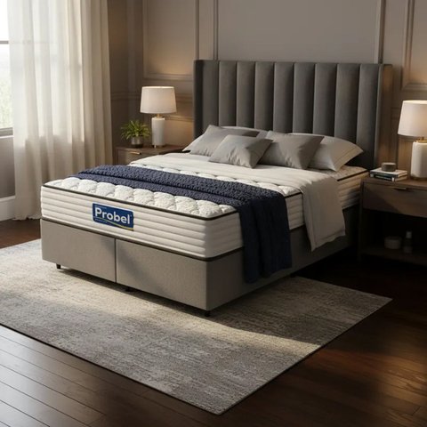 Cama Box com Colchão de Molas Ensacadas Double Face Essence Probel Queen 158cm
