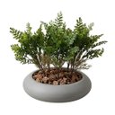 Ver imagem 1 de Kit 3 Mini Buquê Samambaia Artificial 35cm Folhas Realistas para Arranjos e Jardim Vertical