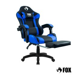 Cadeira Gamer Fox Racer Zerda com Apoio de Pés Azul W20 - 3