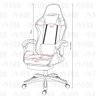 Cadeira Gamer Fox Racer Zerda com Apoio de Pés Azul W20 - 4