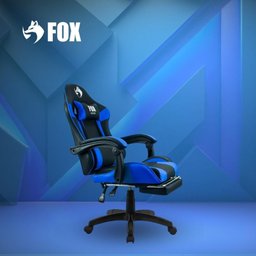 Cadeira Gamer Fox Racer Zerda com Apoio de Pés Azul W20 - 5