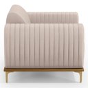 Ver imagem 7 de Kit 2 Poltronas Decorativas Base Gold Molino D06 Suede C-309 Bege - Mpozenato