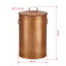 Lixeira rose gold 30 litros lata de lixo americana cobre - 6